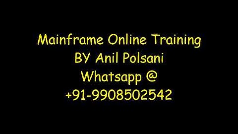 COBOL FILE Program| MAINFRAME New Batch Feb 11th 7.30am 2025 |Anil Polsani |+91-9908502542