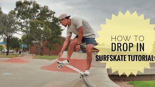 how to DROP IN - Surfskate Tutorial Resimi