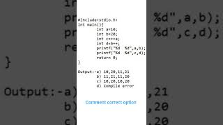 comment correct option #codinglife #coder