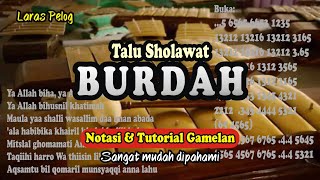 Talu Sholawat Burdah - Notasi & Tutorial Gamelan