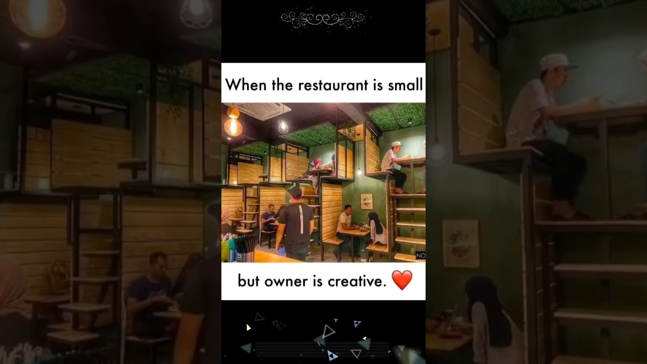 small space restaurant design / compact restaurant / creative restaurant design YouTube