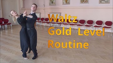 Waltz Gold Level Choreography | Open Telemark, Cross Hesitation