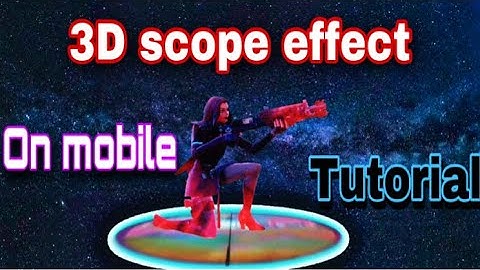 how to make this *3D SCOPE PREKILL EFFECT* on mobile for your fortnite montages (EDITING TUTORIAL)