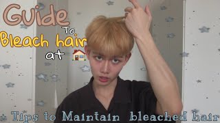 Guide To Bleaching Your Own Hair and Not Ruining it | Jupitercookie vlog