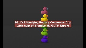 BSLIVE / Quick Exploration of Reality Converter BETA app for Apple AR USDZ