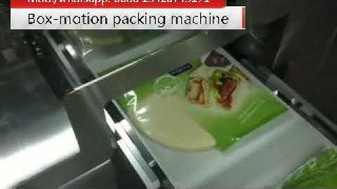 508 box motion packing machine for dumpling wrapper, Tortilla flow packing machine,