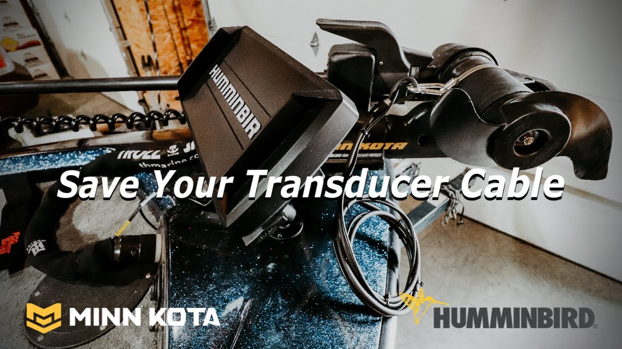 How to mount a Humminbird Helix on a MinnKota Trolling Motor (SAVE Your  Transducer Cable) 