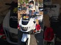 父と白バイに乗るチーコ【１歳３ヶ月・1y3m】Father and baby riding a police motorcycle #shorts