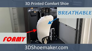 3D Printed Comfort Shoe With Breathable Upper