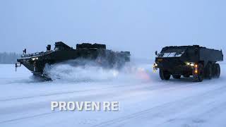 Patria XP and 6x6 Winter testing in Lapland, Patria AMV product family