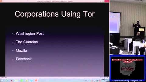 Executive09 Corporate Uses for Anonymity Networks Adam Luck