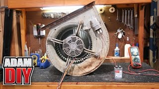 Furnace Blower Repair  loud motor and how to test a capacitor