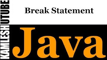 Java Programming -- Part 33 --  Break Statement