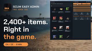 SCUM Admin Tool – Scum Easy Admin: spawn items, manage players, in-game popup (free)