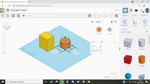 TINKERCAD - LEARNING USING BASIC SHAPES