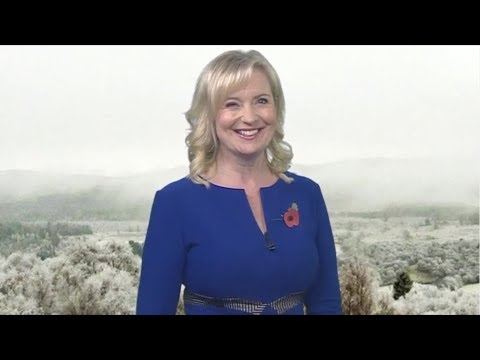 Carol Kirkwood | Busty Tight Blue Dress!!!