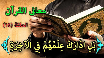 شرح معنى قوله تعالى "بَلِ ادَّارَكَ عِلْمُهُمْ " سورة النمل شرح غريب القرآن