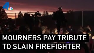 Mourners Pay Tribute to Firefighter Killed in Fire Station Attack | NBCLA