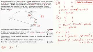 Collisions - Bouncing Projectile Question