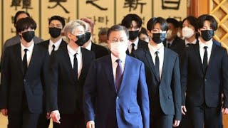 BTS Meeting The President at the Blue House