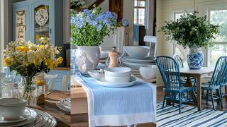 Celebrity RUSTIC Countryside BLUE FARMHOUSE Spring Decor: Repurposed DIY Ideas for Cozy Home Style You’ll Love Wealth