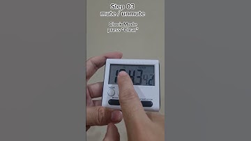 Digital Timer Step 03 Mute / unmute