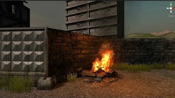 Fire in Unity3d. Particle system.