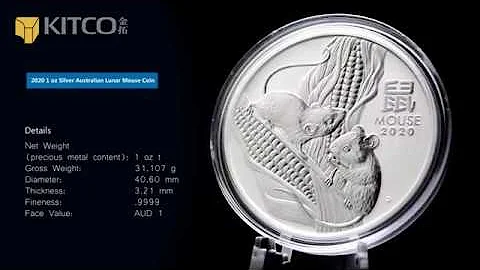 2020 1 盎司澳洲鼠年银币.9999｜2020 1 oz Silver Australian Lunar Mouse Coin - 天天要闻