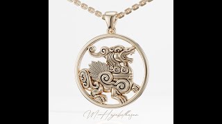 Pixiu Wealth Guardian Pendant | 3D Printable Gold & Silver Jewelry Model