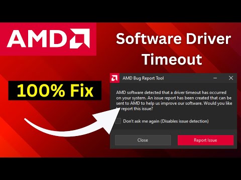 AMD Software Driver Timeout Error FIX (Working Solutions)