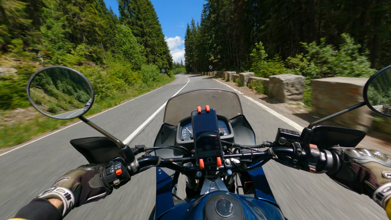 Relaxing Mountain Ride - HONDA TRANSALP XL600V - POV -  Engine Sound