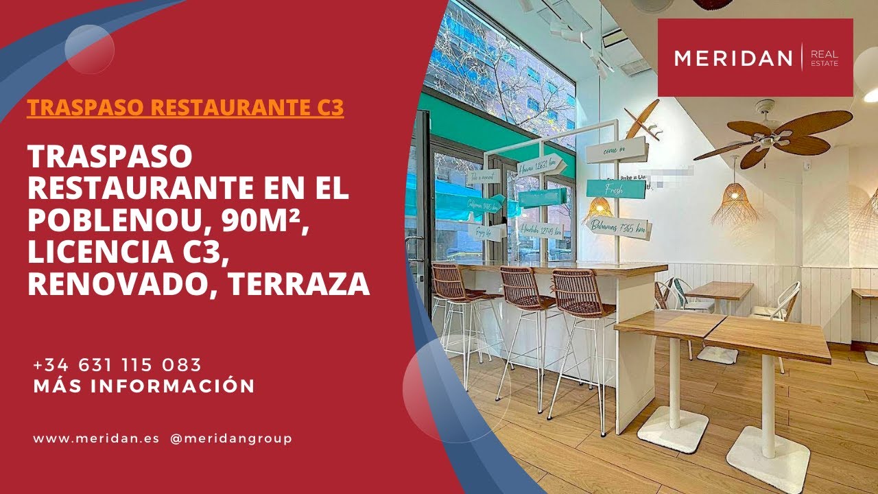 Amigos Restaurante Mexicano Dachauer Straße München TRASPASO RESTAURANTE EN EL POBLENOU, 90M², LICENCIA C3, RENOVADO