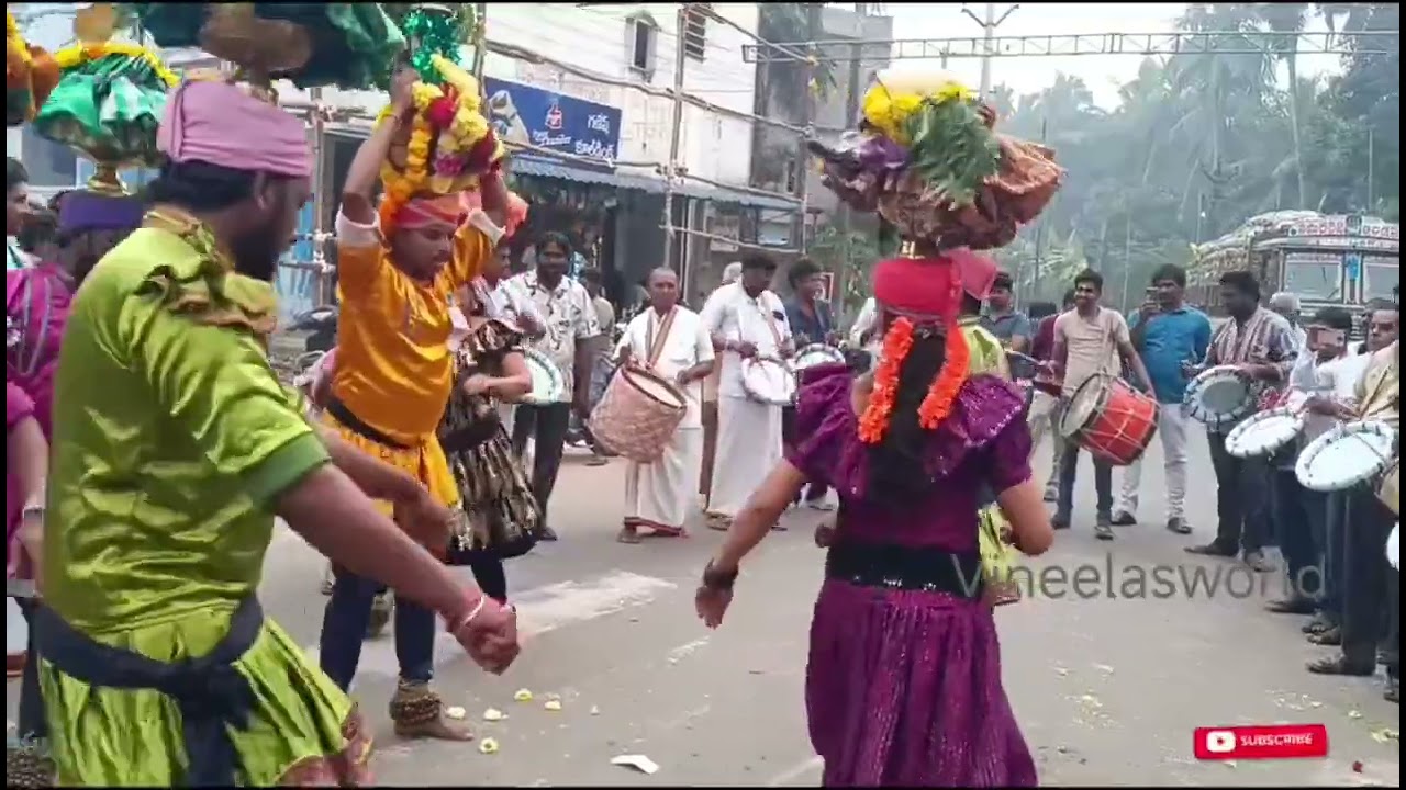 గరగల నృత్యం||శివకోటి పుంతలో ముసలమ్మ అను ముసలమ్మ తల్లి అమ్మవారు గ్రామ ప్రవేశ మహోత్సవం 