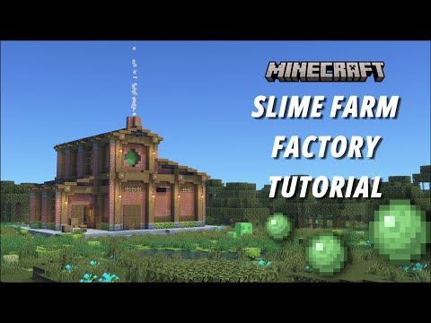 Minecraft Slime Farm Factory [Bedrock/Java] [Aesthetic Farm] [2k60p]