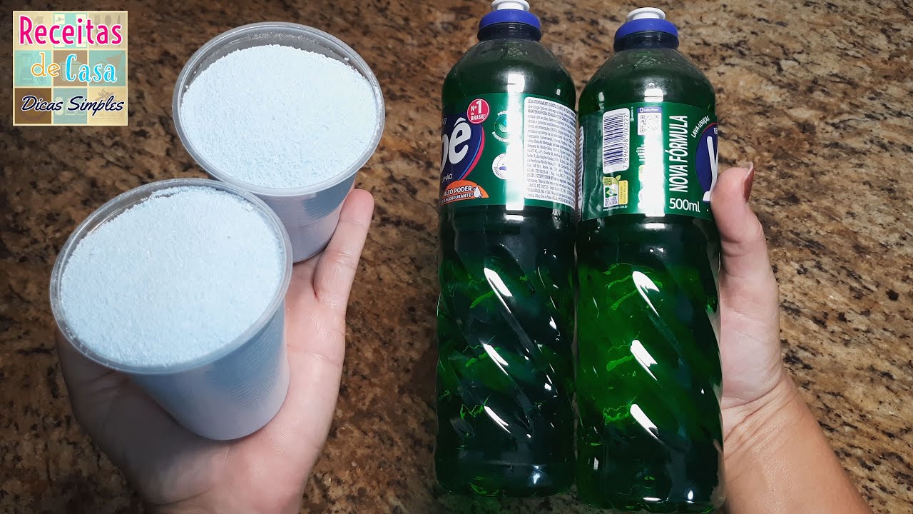 SÓ JUNTAR 2 COPOS DE SABÃO EM PÓ NO DETERGENTE, MISTURAR E BORA LAVAR ROUPA? NÃO COMPRO MAIS!!!#💰