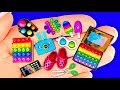 21 DIY Miniature Pop It fidget Dollhouse crafts