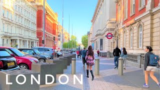 London City Walk in Spring, Walking Affluent Streets of London, Sloane Square, Belgravia, Hyde Park