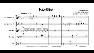 'Malaguena' for Brass Quintet chords