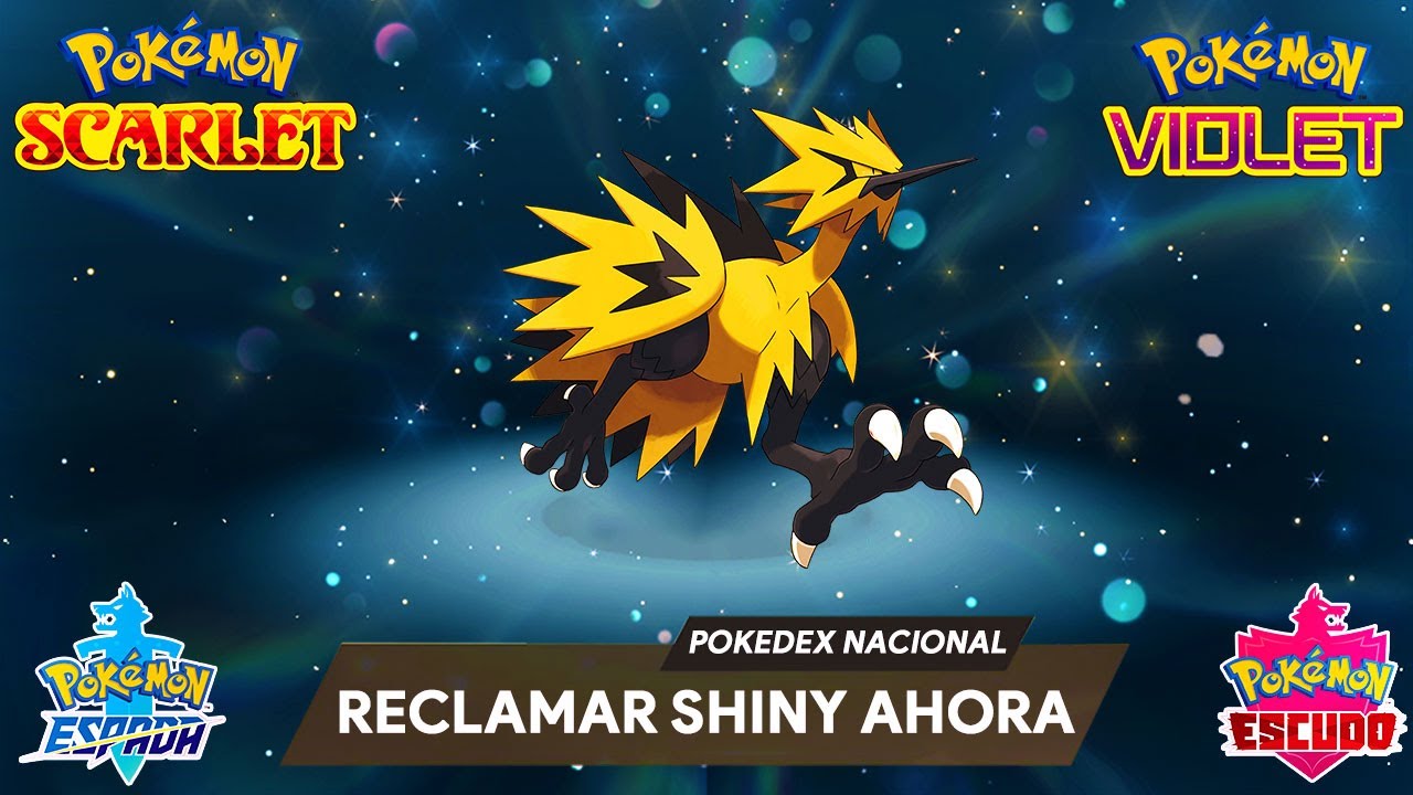 Evento Zapdos Galarian Shiny - Pokémon Scarlatto E Viola 2022, Competitivo 6IV, Battle Ready