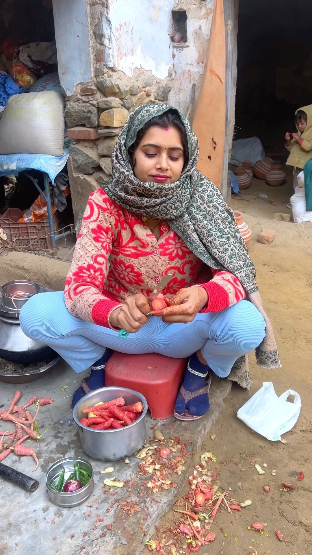 आलू गाजर की सब्जी #meenu #trending #ytshorts
