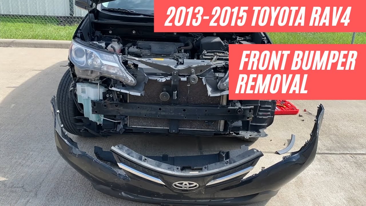 How to remove your 2013-2015 Toyota Rav4 front bumper cover | ReveMoto