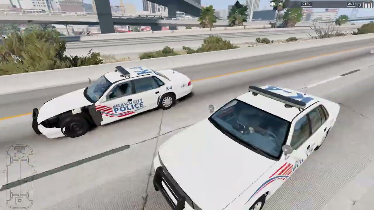 Runing from the cops  with randomized cars part 1