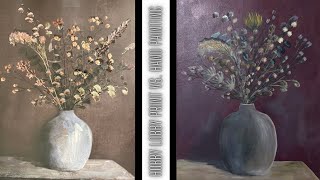 FLOWERS - A PAINTING BY DAVID OWEN CREATES #art #painting #flowers