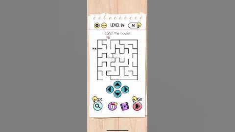 Brain Test Level 24 Catch the mouse Answer