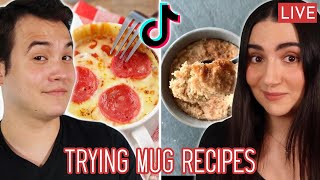 Making Viral Mug Recipes from TikTok