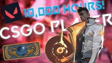 CSGO Player With 10,000 HOURS Plays Valorant...
