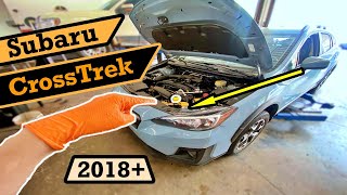 How To | 2018 + | Subaru CrossTrek | Oil Change | DIY |