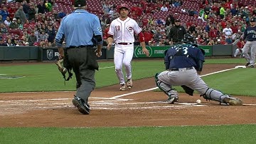 SEA@CIN: Phillips doubles to the gap to score Votto