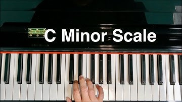 C Minor Scale Piano Natural Harmonic Melodic
