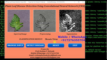 Plant Disease Detection Using CNN Convolutional Neural Network Python Project Source Code